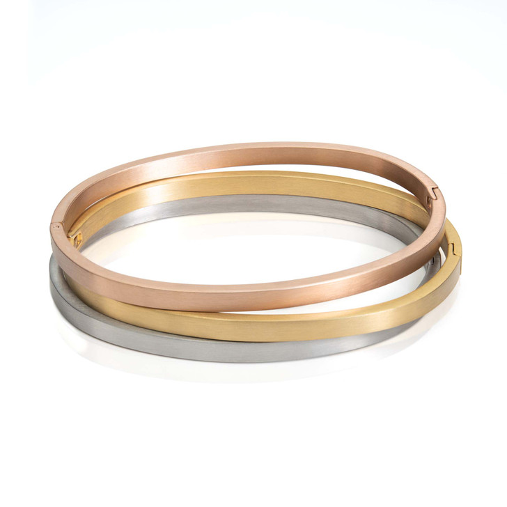 BG223RG B.Tiff 4-Stone Wide Rose Gold Plated Stainless Steel Pavé Bang –  B.Tiff New York (Wholesale)